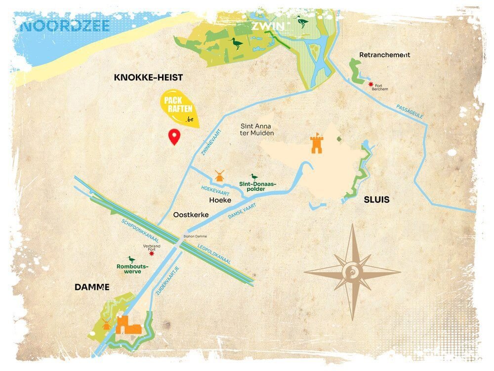 Kaart Packraftkaart Verdwenen Zwinhavens